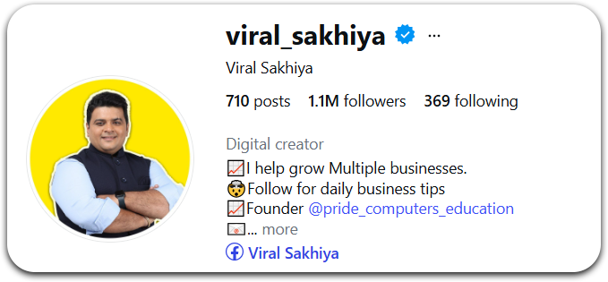 Viral Sakhia growth